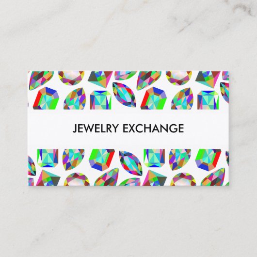 Jewelry Theme Jewelry Visitekaartje (Voorkant)