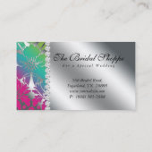 Jewelry Visitekaartje Damask Floral Silver PGB (Achterkant)