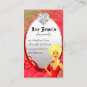 Jewelry Visitekaartje Red Gold Heart Blonde (Achterkant)