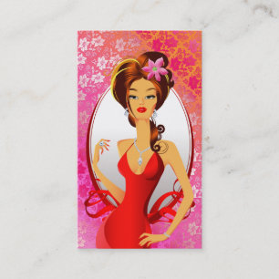 Jewelry Woman Pink Lace Visitekaartje