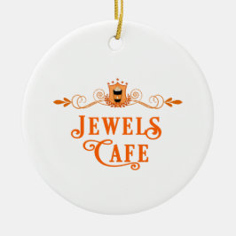 Jewels Cafe-kerstversiering Keramisch Ornament