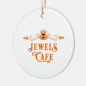 Jewels Cafe-kerstversiering Keramisch Ornament (Links)