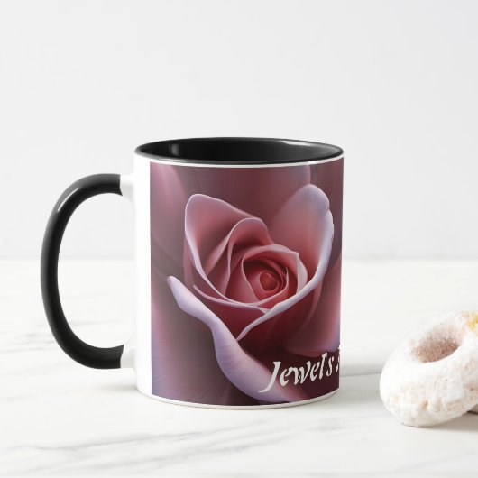 Jewel's Morning Tea Gepersonaliseerd  Mok (Met donut)