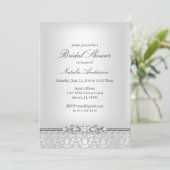 Jewels & Pearls Bruiloftsfeest Uitnodiging (Staand voorkant)