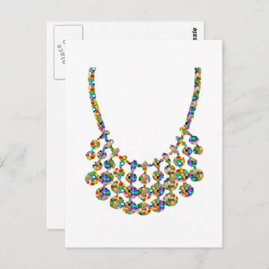 Jewels Strings Sparkle Graphic Deco Art van NAVIN  Briefkaart (Voorkant / Achterkant)