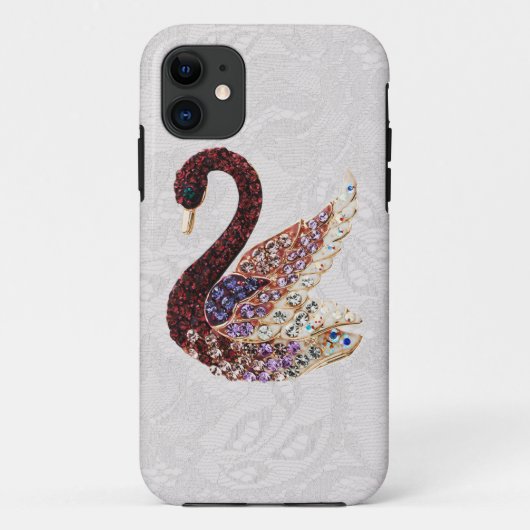 Jewels Zwaan & Paisley Kant iPhone 5 Case-Mate iPhone Case (Achterkant)