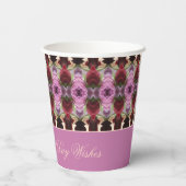 Jeweltint met patroon papieren bekers (Achterkant)