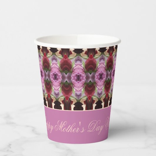 Jeweltint met patroon papieren bekers (Links)