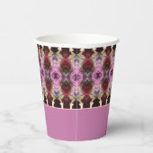 Jeweltint met patroon papieren bekers (Rechts)