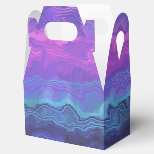 Jeweltone Agaat Ombre: Bedankdoosjes (Geopend)