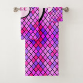 Jeweltone diamanten gepersonaliseerd bad handdoek (Insitu)