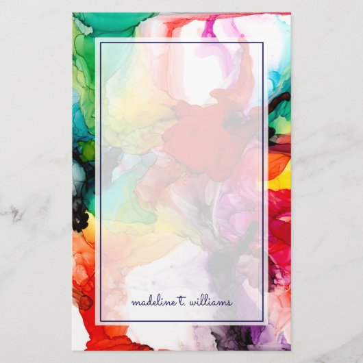 Jeweltone Prism - Waterverf Briefpapier (Voorkant)