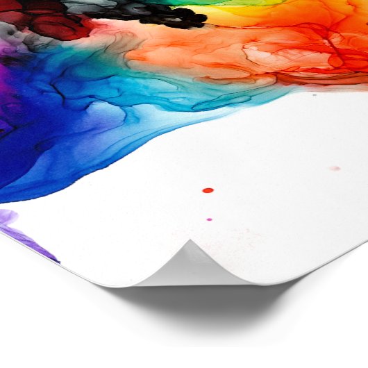 Jeweltone Prism - Waterverf Poster (Hoek)