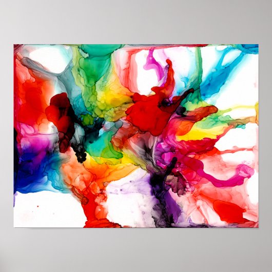 Jeweltone Prism - Waterverf Poster (Voorkant)