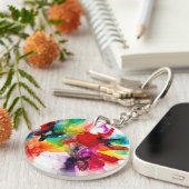 Jeweltone Prism - Waterverf Sleutelhanger (Voorkant Rechts)