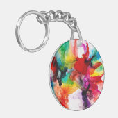 Jeweltone Prism - Waterverf Sleutelhanger (Voorkant Links)