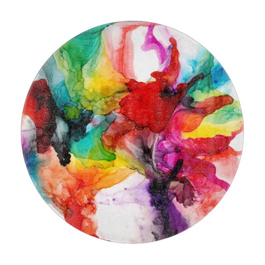 Jeweltone Prism - Waterverf Snijplank (Voorkant)