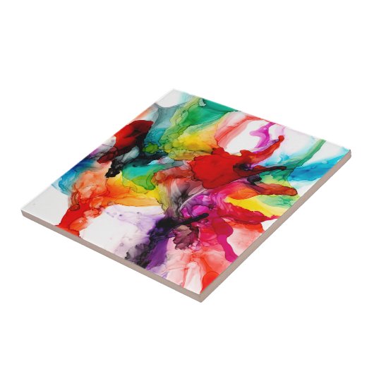 Jeweltone Prism - Waterverf Tegeltje (Zijkant)