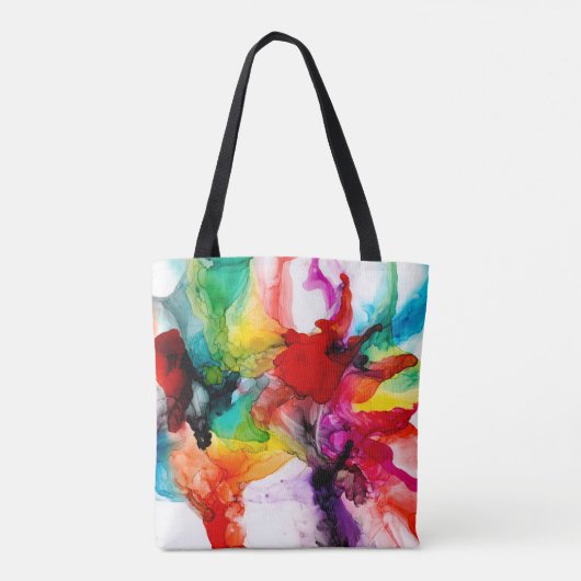 Jeweltone Prism - Waterverf Tote Bag (Achterkant)