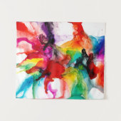 Jeweltone Prism - Waterverf Wandkleed (Voorkant (horizontaal))