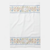 Jewish Al Netilat Yadayim Floral Bird Handwashing Theedoek (Verticaal)