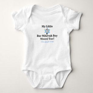 JEWISH BABY BAR MITZVAH OUTFIT EXCITCUTE ROMPER