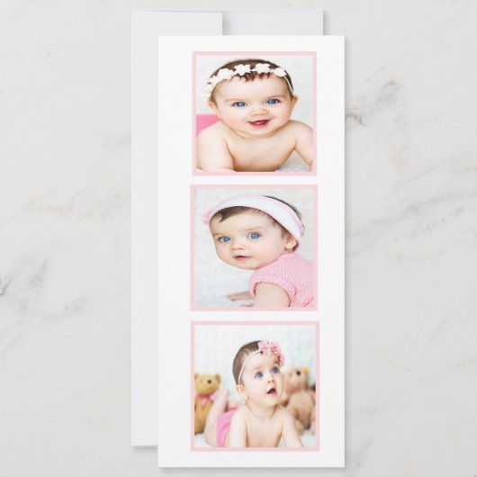 Jewish Baby Photo Naming Ceremony Hebrew Girl Feestdagenkaart (Voorkant)