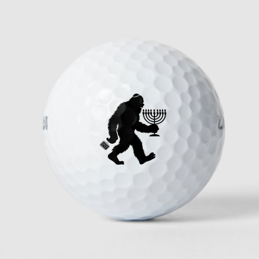 Jewish Bigfoot Chanoeka Chanoeka Humor Hilarious Golfballen (Voorkant)