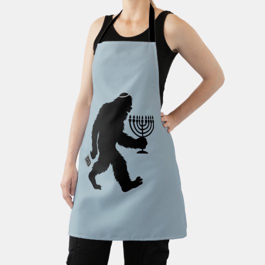 Jewish Bigfoot Chanoeka Chanoeka Humor Hilarious Schort (Insitu)