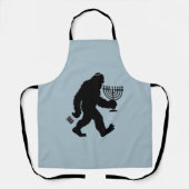 Jewish Bigfoot Chanoeka Chanoeka Humor Hilarious Schort (Voorkant)
