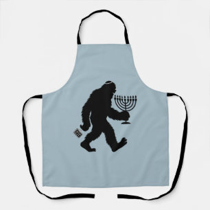 Jewish Bigfoot Chanoeka Chanoeka Humor Hilarious Schort