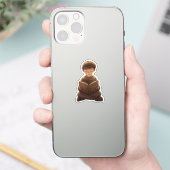 Jewish Boy Reading Book – Cute & Meaningful Design Sticker (Telefoon)
