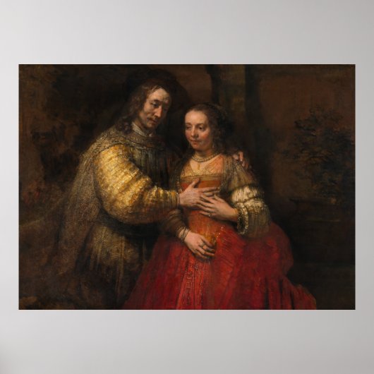 Jewish Bride Rembrandt van Rijn Poster (Voorkant)