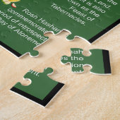 Jewish Calendar Jigzaag Puzzle Legpuzzel (Zijkant)