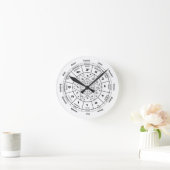 Jewish Calendar wall clock 12 Tribes of Israel Ronde Klok (Huis)