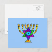 Jewish Candlesticks Briefkaart (Voorkant / Achterkant)