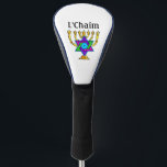 Jewish Candlesticks L'Chaim  Golfheadcover<br><div class="desc">Joodse kandelaars en traditionele gepersonaliseerde geschenken en kleding</div>