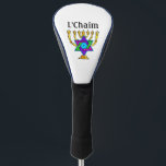 Jewish Candlesticks L'Chaim  Golfheadcover<br><div class="desc">Joodse kandelaars en traditionele gepersonaliseerde geschenken en kleding</div>