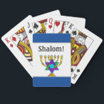 Jewish Candlesticks Pokerkaarten<br><div class="desc">Joodse kandelaars en traditionele gepersonaliseerde geschenken en kleding</div>