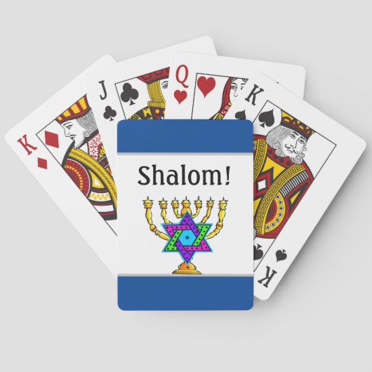 Jewish Candlesticks Pokerkaarten (Achterkant)