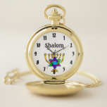 Jewish Candlesticks Shalom  Zakhorloge<br><div class="desc">Joodse kandelaars en traditionele gepersonaliseerde geschenken en kleding</div>