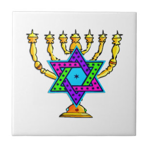 Jewish Candlesticks Tegeltje