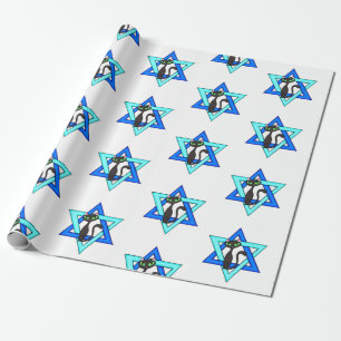 Jewish Cat Stars Cadeaupapier