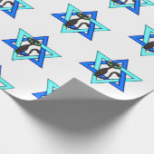 Jewish Cat Stars Cadeaupapier (Hoek)