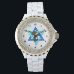 Jewish Cat Stars Horloge<br><div class="desc"></div>