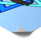 Jewish Cat Stars Poster (Hoek)