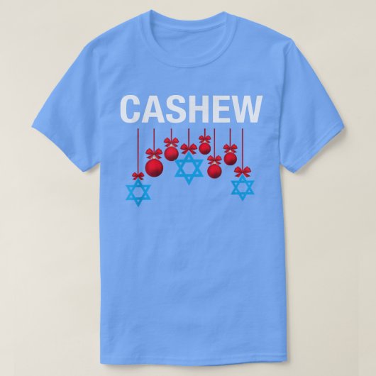 Jewish Catholic Cashew Funny Hanukkah Christmas T-shirt (Design voorkant)