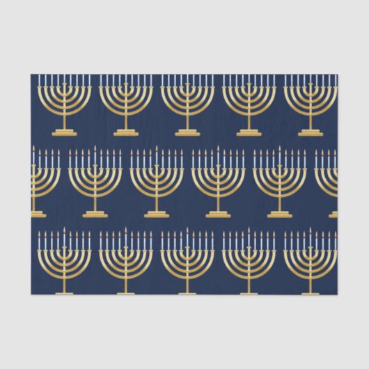 Jewish Chanukah menorah Tissuepapier (Voorkant)