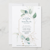 Jewish Chuppah Eucalyptus Gold past zich aan (Achterkant)