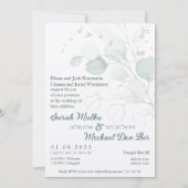 Jewish Chuppah Eucalyptus Gold past zich aan (Achterkant)